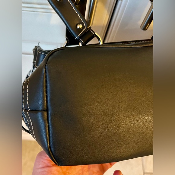 EUC Chaps Abbey Houndstooth black shopper bag. - Picture 9 of 13